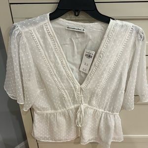 NWT, Abercrombie and Fitch, white top